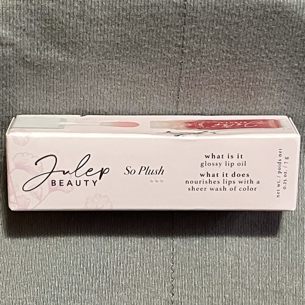 Julep Beauty So Plush Ultra Hydrating Glossy Lip Oil Rosy Glow 0.25oz New